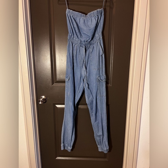 Denim Pantsuit/Jumpsuit - Size Small - Picture 1 of 2